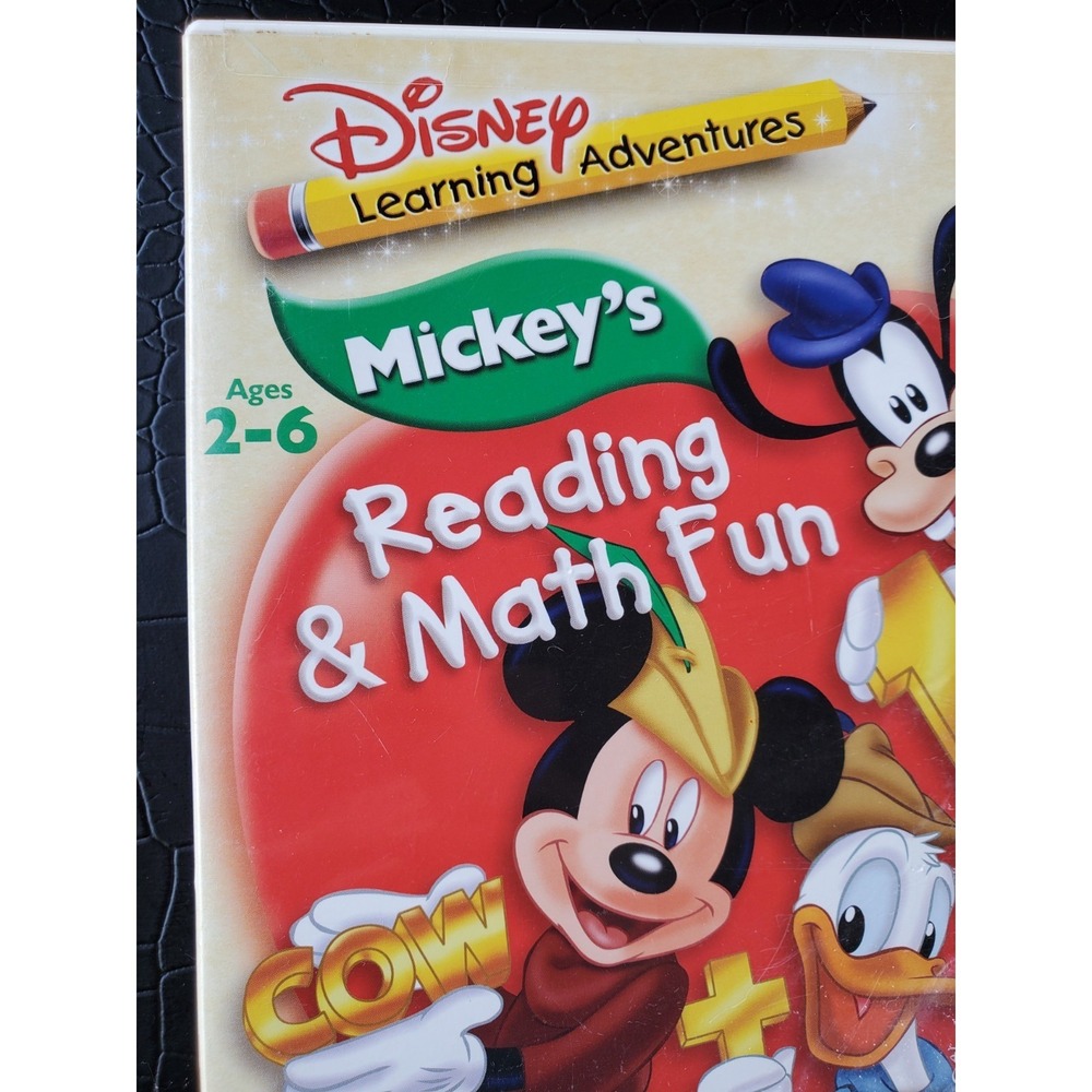 Vtg. Disney's Learning Adventures-Mickey's Reading Math & Fun-w/Activity Booklet - Picture 7 of 16